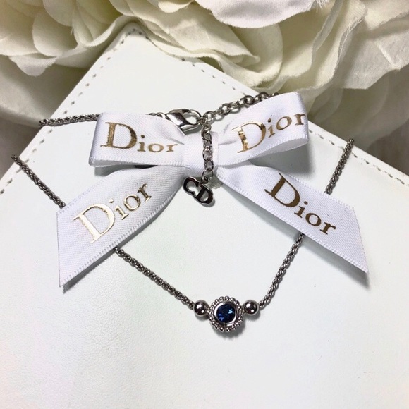 Dior Jewelry - 🌹Vtg Christian Dior Silver and Sapphire Necklace Dior Jewelry - 🌹Vtg Christian Dior Silver and Sapphire Necklace